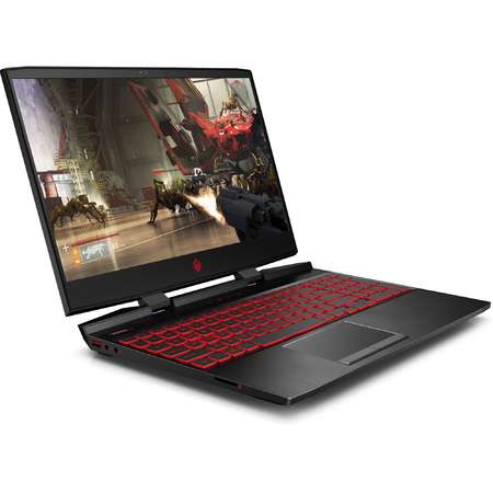 Laptop Gaming HP OMEN 15-DC0019NQ 15.6 inch FHD Intel Core i7-8750H 2.2GHz 8GB DDR4 1TB HDD GTX 1050 Ti 4GB FreeDOS Black