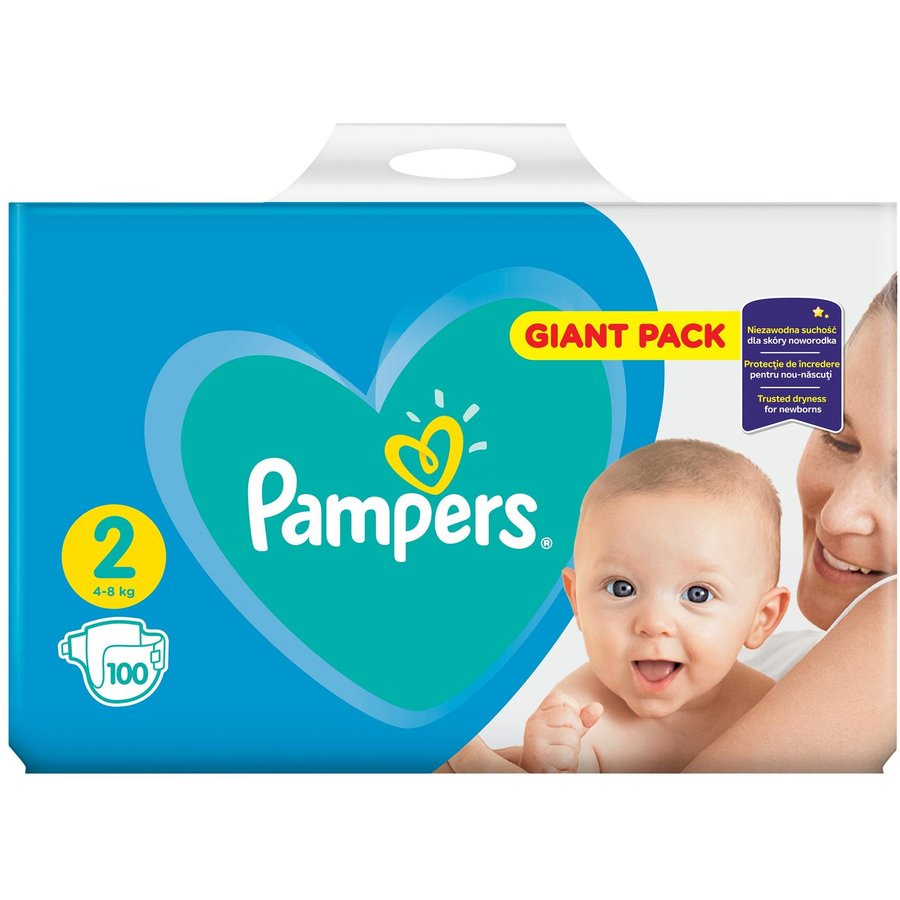 Scutece New Baby 2 Giant Pack 100 buc