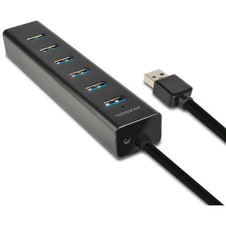 Hub USB AXAGON HUE-SA7BP 7x USB 3.0 AC Adapter Negru