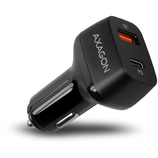 Incarcator Auto PWC-PDQ 1x QC3.0 + 1x PD USB-C 45W Negru