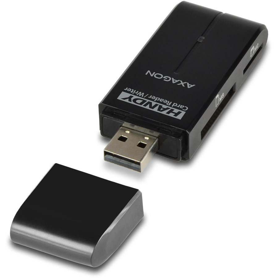 Card reader CRE-D4B Handy 4-slot SD/MicroSD/MS/M2 Negru