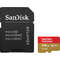 Card Sandisk EXTREME microSDXC 256GB 160Mbs A2 Clasa 10 V30 UHS-I U3 cu adaptor SD