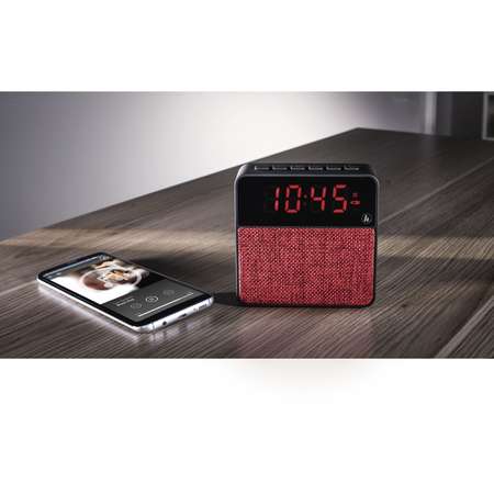Boxa portabila Hama Pocket Clock 8 in 1 3W Rosu