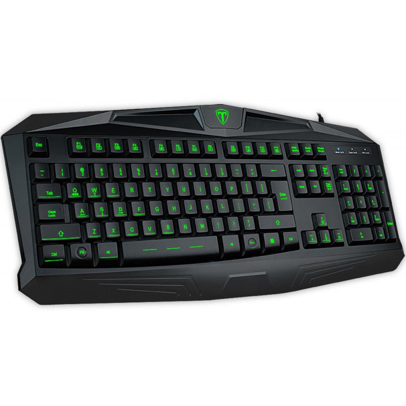 Tastatura Gaming T-Dagger Minesweeping Iluminare verde Negru — imaginea 2