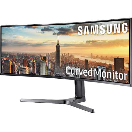 Monitor LED Curbat Samsung C43J890DKU 43.4 inch 5ms Black Gray