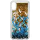 Liquid Sand Blue Flowers pentru Apple iPhone XS / X