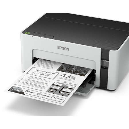 Imprimanta inkjet Epson M1100 CISS Mono A4 White
