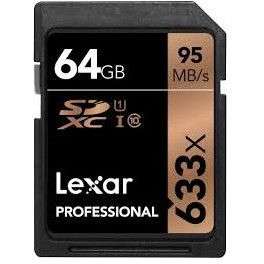 Card de memorie Lexar SDXC 64GB Class 10 UHS-I