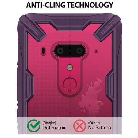 Husa Protectie Spate Ringke Fusion X Violet pentru HTC U12 Plus 2018