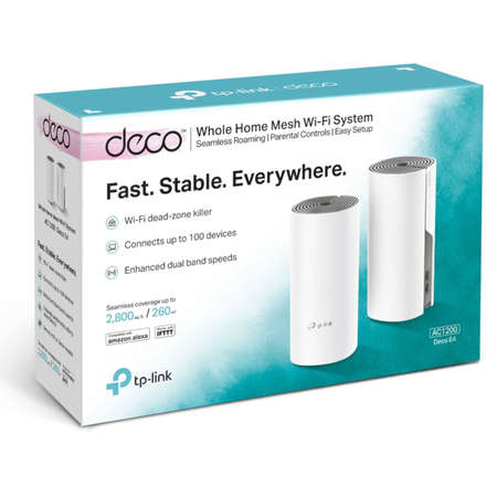 Router Wireless TP-Link Mesh Deco E4 Dual-Band 2 Pack