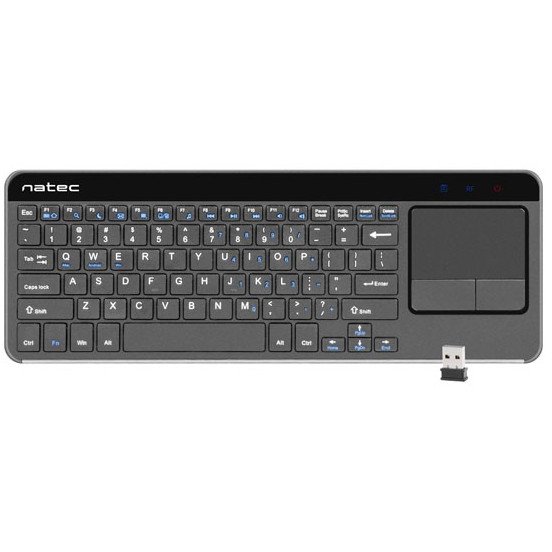 Tastatura TURBOT Touch Pad Pentru SMART TV 2.4GHz X-Scissors Gri