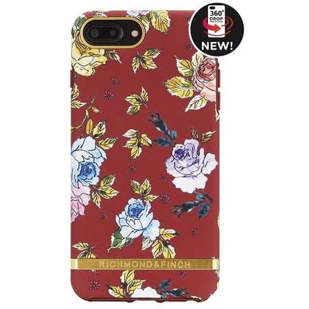 Husa fashion Richmond and Finch Freedom 360 iPhone 6/7/8 Plus Red Floral
