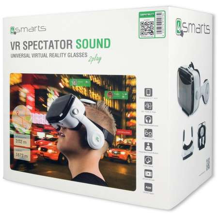Ochelari VR Universali 4smarts Spectator SOUND Alb