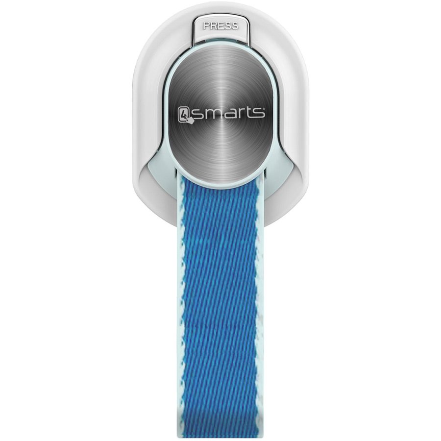 Suport universal pentru telefon Finger Strap white/blue