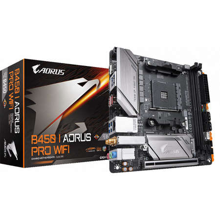 Placa de baza Gigabyte B450 I AORUS PRO WiFi AMD AM4 mITX ITGalaxy.ro