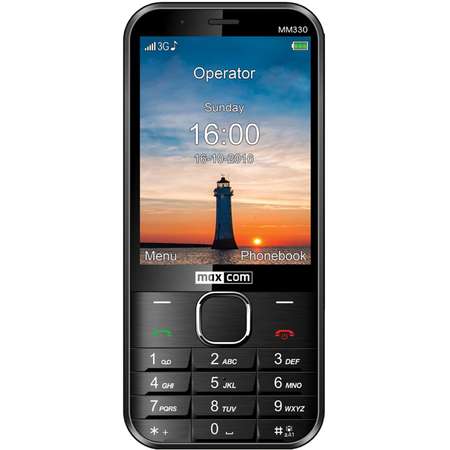 Telefon mobil MaxCom MM330 Single SIM 3G Black