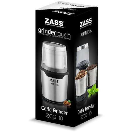 Rasnita cafea Zass ZCG 10 200W 85g Inox