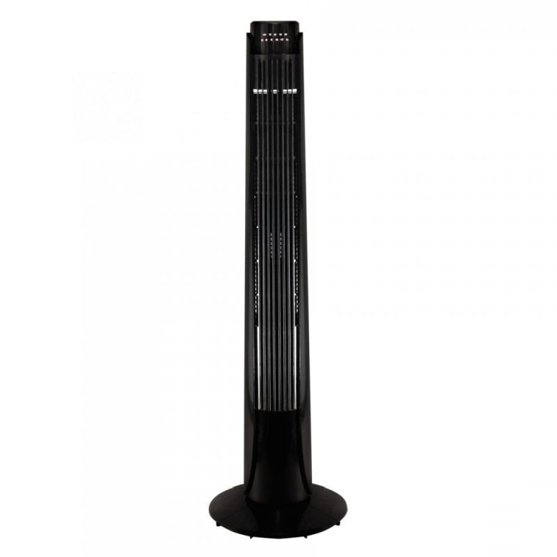 Ventilator tip stalp TWFR 93 50W Telecomanda 3 trepte Negru