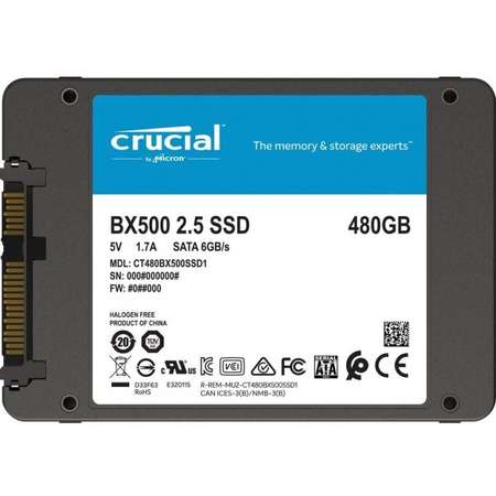 SSD Crucial BX500 480GB SATA-III 2.5 inch