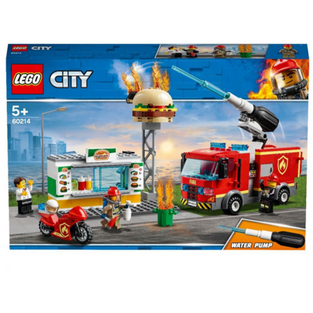 Set de constructie LEGO City Stingerea incendiul de la Burger Bar