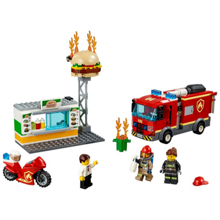 Set de constructie LEGO City Stingerea incendiul de la Burger Bar