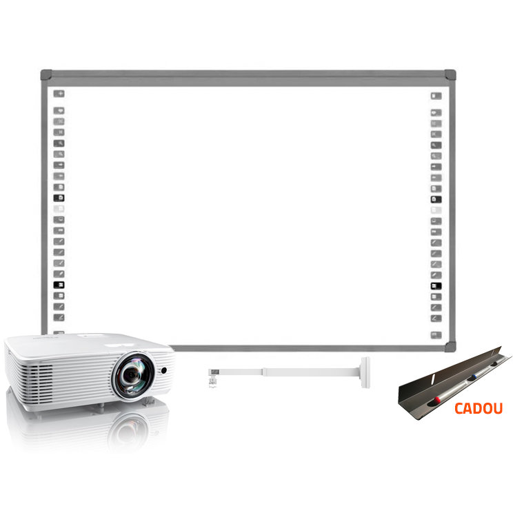 Pachet Videoproiector X308STe Short Throw+ suport proiector CT-PRB-8M + Tabla IB85 + Tavita cadou White