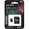 Card de memorie ADATA V30S 128GB Premier Pro MicroSDXC Clasa 10 UHS-I U3 + Adaptor SD