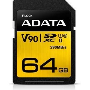 Card de memorie V90 64GB Premier ONE SDXC UHS-II U3 Clasa 10