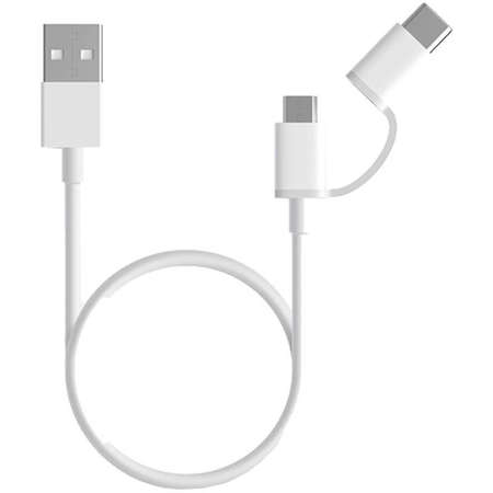 Cablu De Date Xiaomi Mi 2-in-1 USB Cable Micro USB Type C 30cm