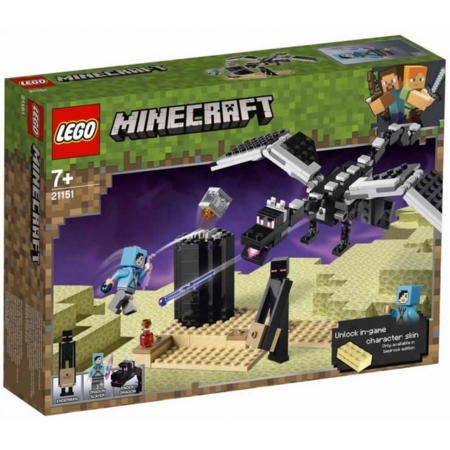 Set de constructie LEGO Minecraft Batalia finala