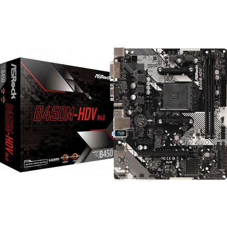 Placa de baza Asrock B450M-HDV R4.0 AMD AM4 mATX