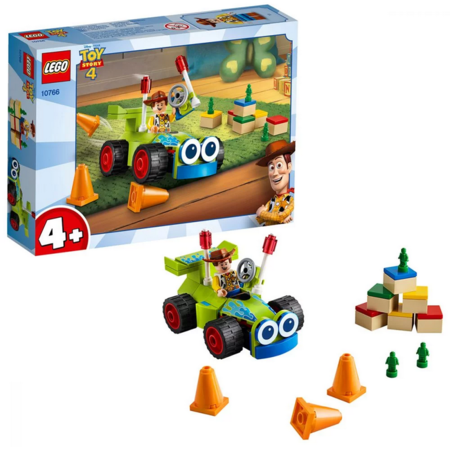 Set de constructie LEGO Juniors Woody si RC
