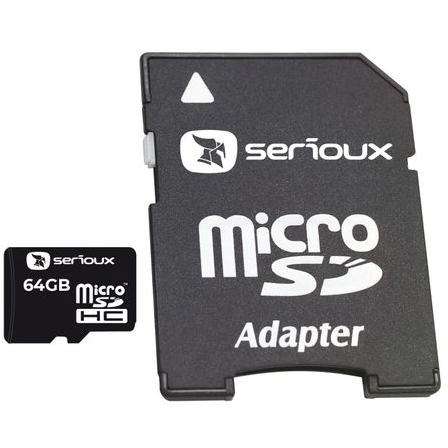 Card Serioux Secure Digital Card 64GB Clasa 10 UHS-I + Adaptor SD