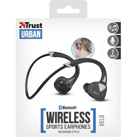 Casti Trust Velo Neckband-style Bluetooth Wireless Sports
