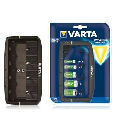 incarcator universal pentru acumulatori AAA (R3), AA (R6), C (R14), D (R20) sau 1 baterie de 9V (6LR22)