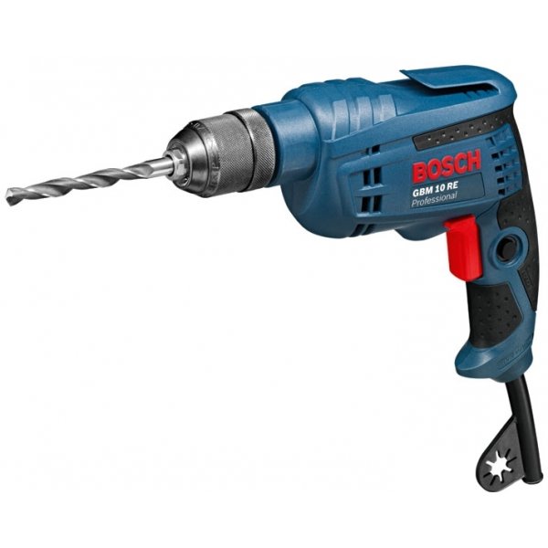 Masina de gaurit fara percutie GBM 10 RE 2600 rpm 450W Albastru