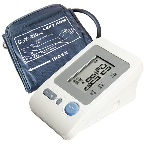 Tensiometru electronic de brat M250P Ecran LCD 120 memorii Alb