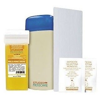 Kit de epilare cu ceara Studio Casa Incalzitor si rezerva ceara