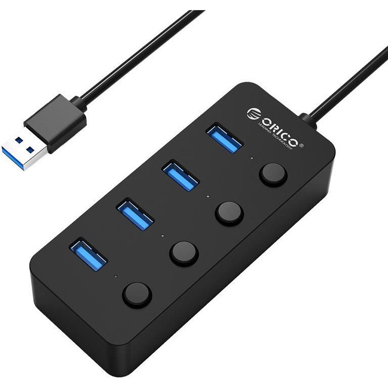 Hub USB W9PH4-U3-V1-BK-PRO V1 4x USB 3.0 30 cm Negru