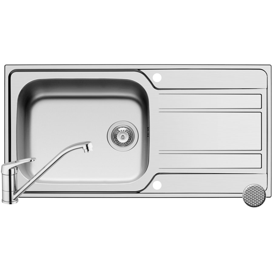 Pachet chiuveta ZEDA EXTRA + Baterie Accel Inox