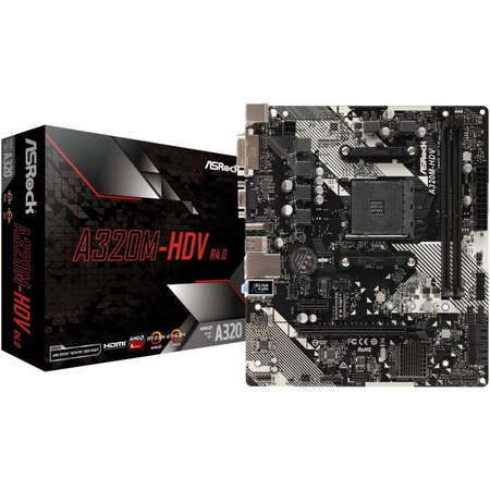 Placa de baza Asrock A320M-HDV R4.0 AMD AM4 mATX