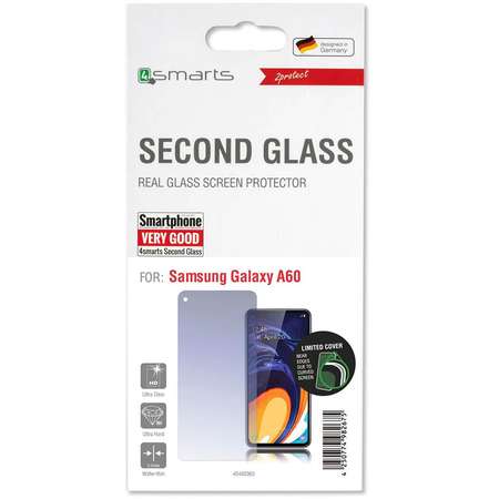 Folie protectie 4smarts Second Glass Limited Cover compatibila cu Samsung Galaxy A60
