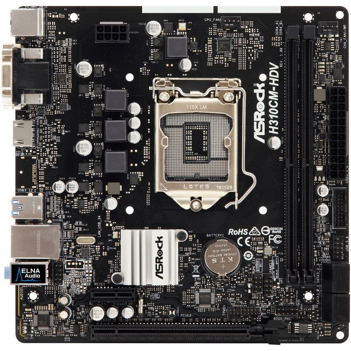 Placa de baza H310CM-HDV Intel LGA1151 mATX