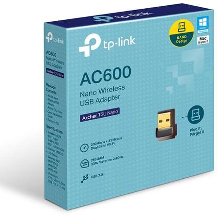 Adaptor USB wireless TP-Link Archer T2U Nano AC600 DualBand
