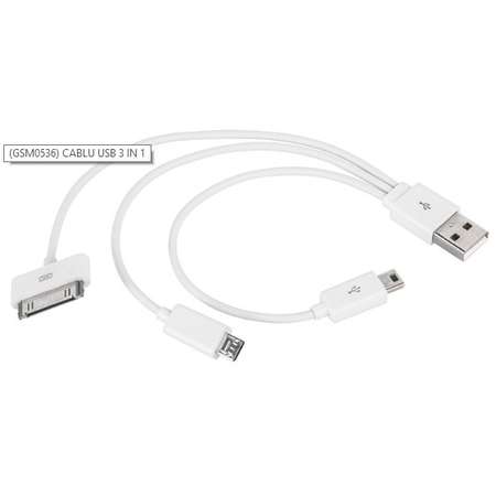 Cablu de date Generic USB 3 in 1