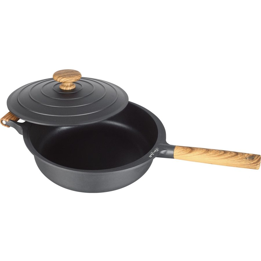 Tigaie adanca aluminiu + Capac 28x8.5 cm Taste of Home by Chef Sorin Bontea