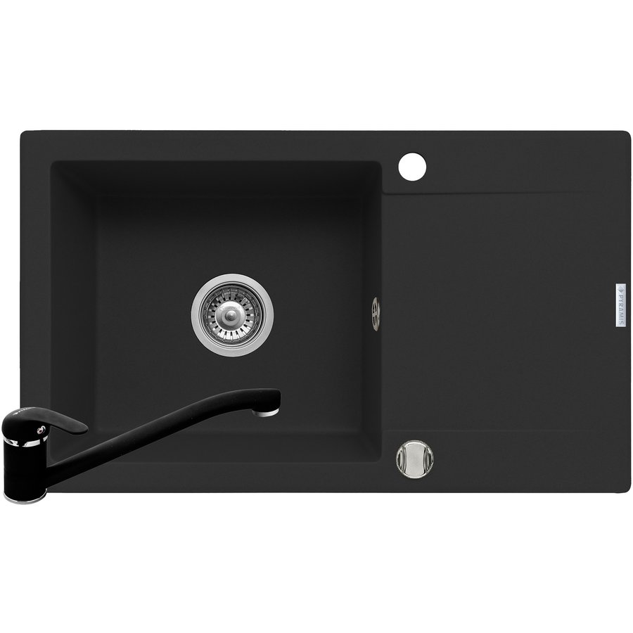 Pachet chiuveta granit MIDO PLUS + Baterie ASALIA Carbon