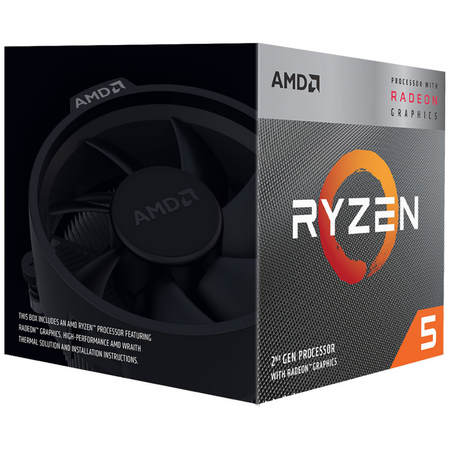 Procesor AMD Ryzen 5 3400G Quad-Core 3.7GHz Socket AM4 BOX ITGalaxy.ro