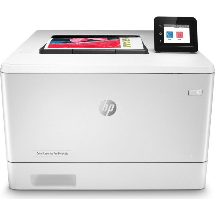 Imprimanta laser color LaserJet Pro M454dw Retea Wi-Fi A4 Alb