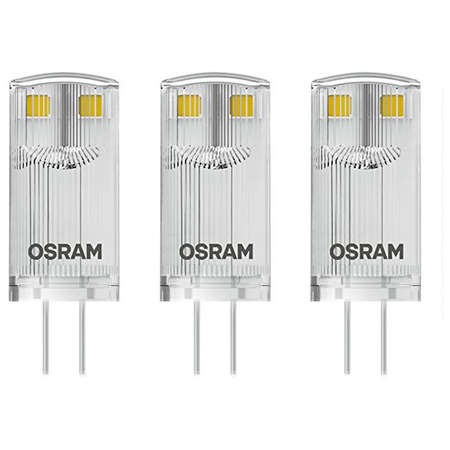 Set 3 becuri LED Osram 0.9W G4 Bi-pini 2700K lumina calda 100 lumeni A++